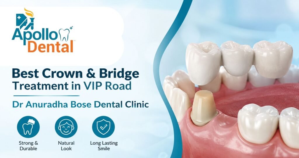 Best Crown & Bridge Treatment in VIP Road - Dr Anuradha Bose Dental Clinic